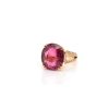 Bottazzi Blondeel Bague Rubellite Et Diamants En Or Jaune 18K Bagues Vintage Et De Creation