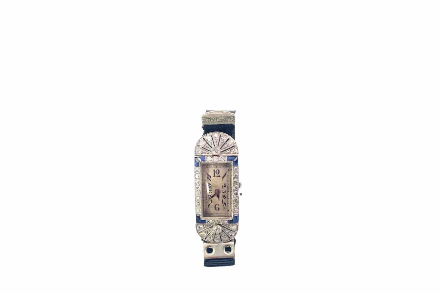 Bottazzi Blondeel Montre Art Deco Diamants Et Saphirs Calibres Montres De Marque