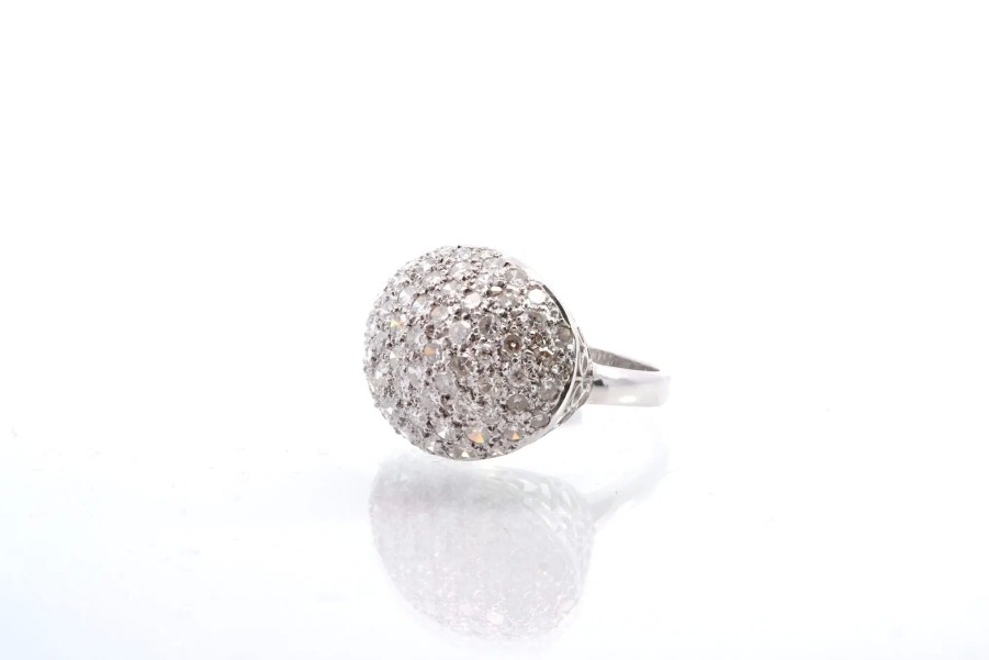 Bottazzi Blondeel Bague Boule Diamants En Or 18K Bagues Vintage Et De Creation