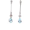 Bottazzi Blondeel Boucles D'Oreilles Aigues Marine Et Diamants Boucles D'Oreilles