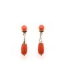 Bottazzi Blondeel Boucles Corail En Or Jaune 18K Boucles D'Oreilles