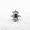 Bottazzi Blondeel Bague Marquise Art Deco Rubis Et Diamants Bagues Art Deco