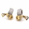 Bottazzi Blondeel Boucles D'Oreille Fred Or Et Acier Force 10 Bijoux Signes