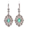 Bottazzi Blondeel Boucles D'Oreilles Emeraudes Et Diamants Boucles D'Oreilles