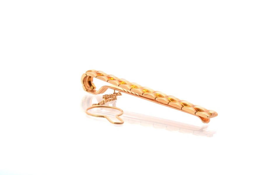 Bottazzi Blondeel Epingle De Cravate Signee Cartier En Or 18K Bijoux Signes